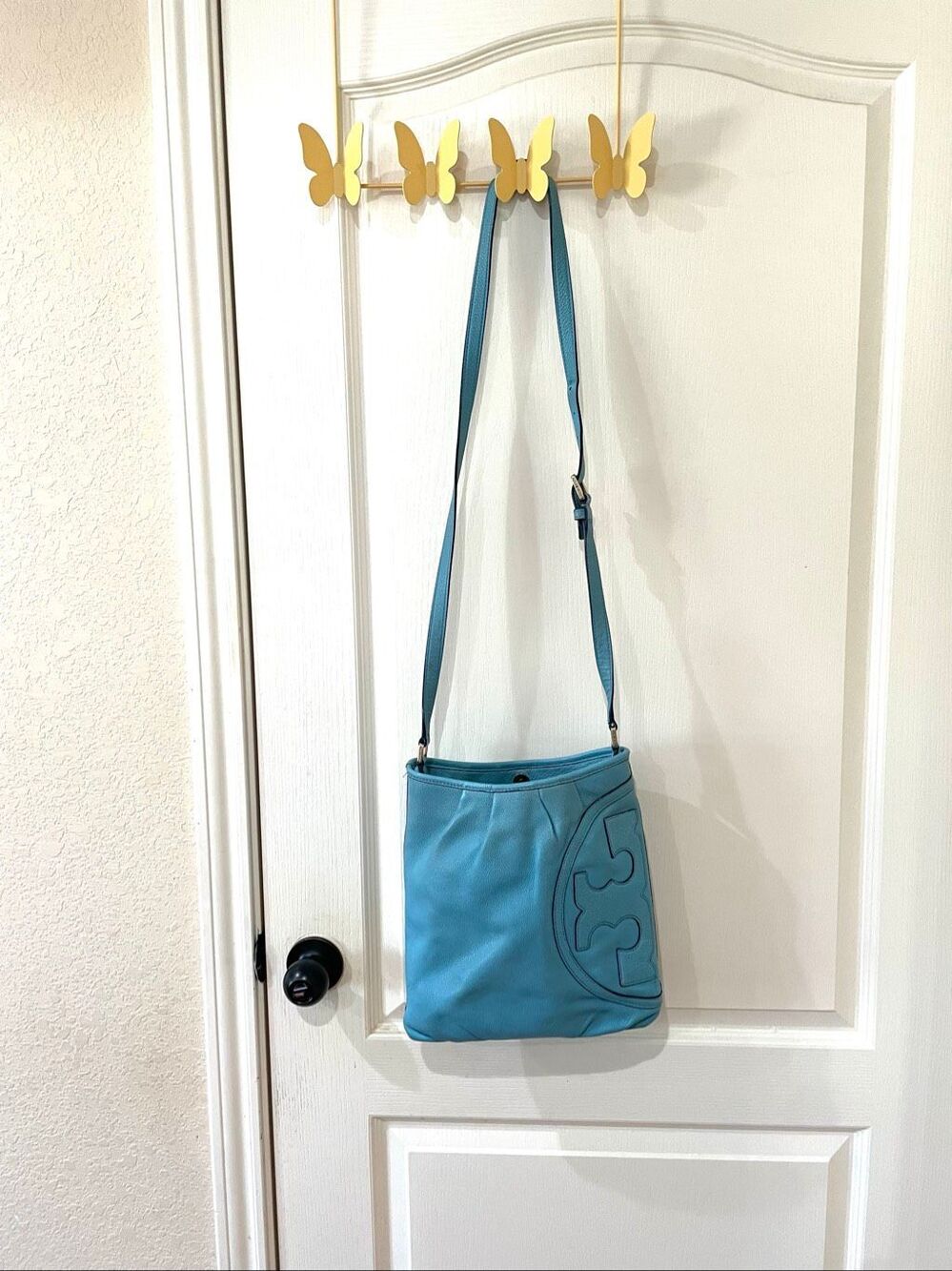 Tory Burch pebbled leather crossbody All T bag